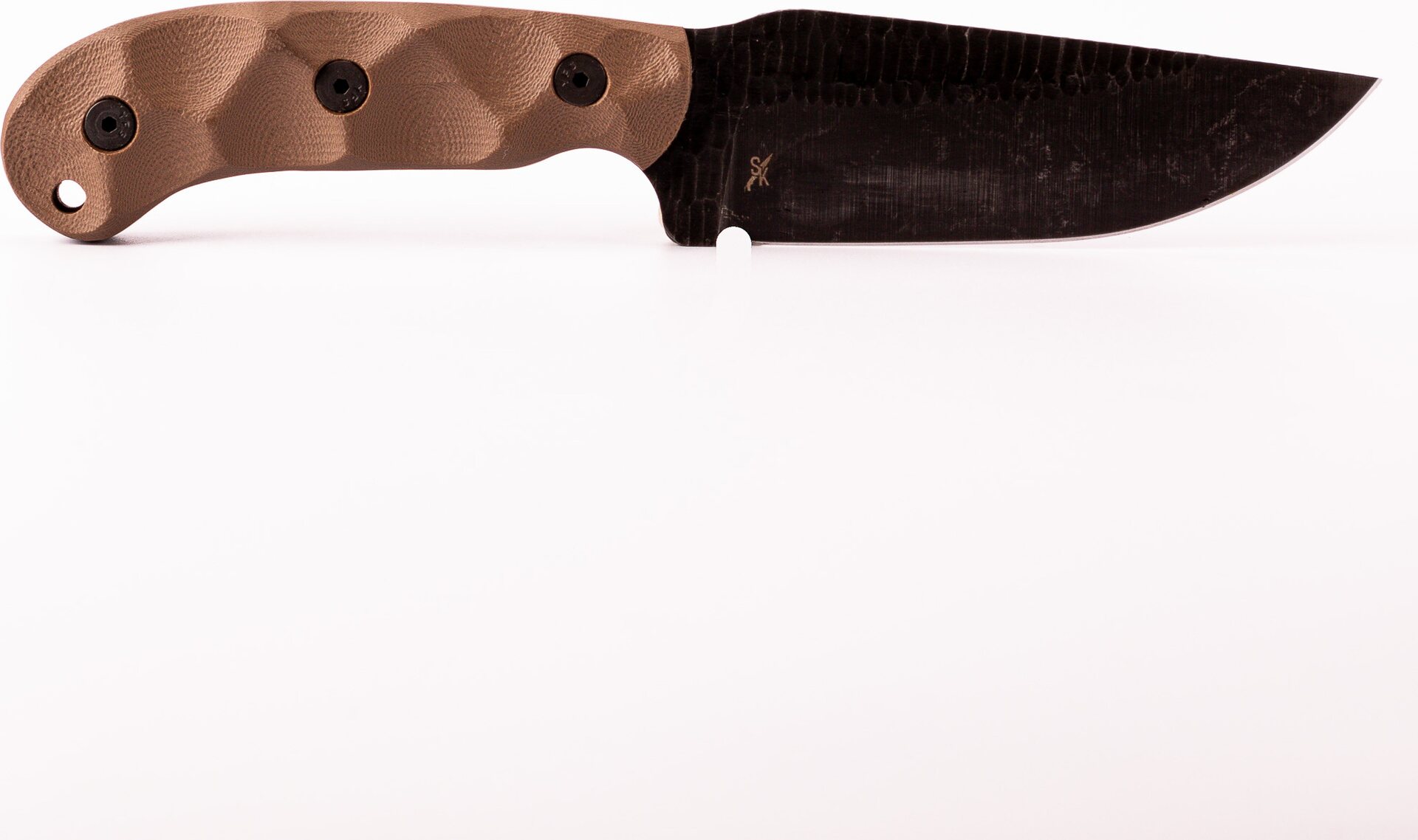 Stroup Knives GP1 - G10, Acid Etched FDE