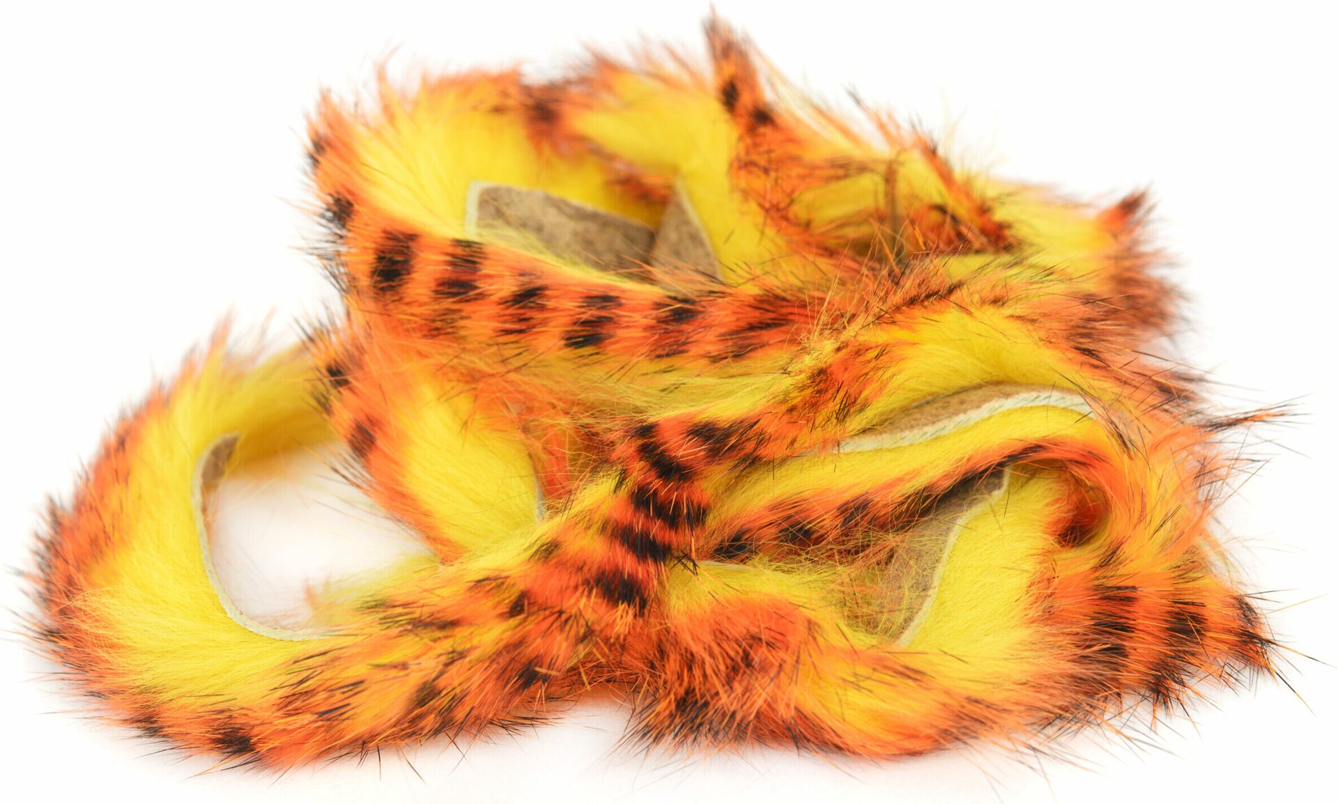 Fly Dressing MG Tiger Barred Strips Orange / Black Yellow