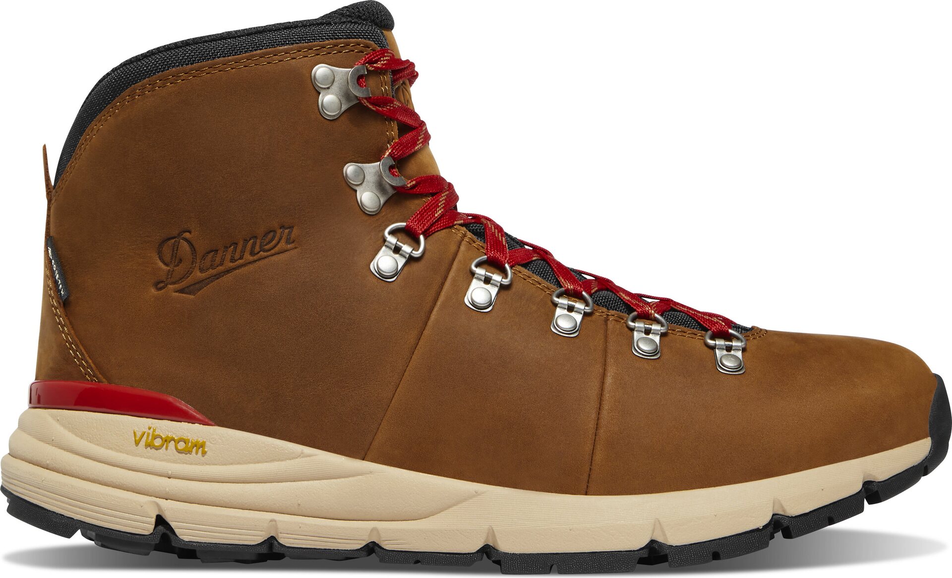 Danner Mountain 600 Leaf GTX Mens Grizzly Brown / Rhodo Red