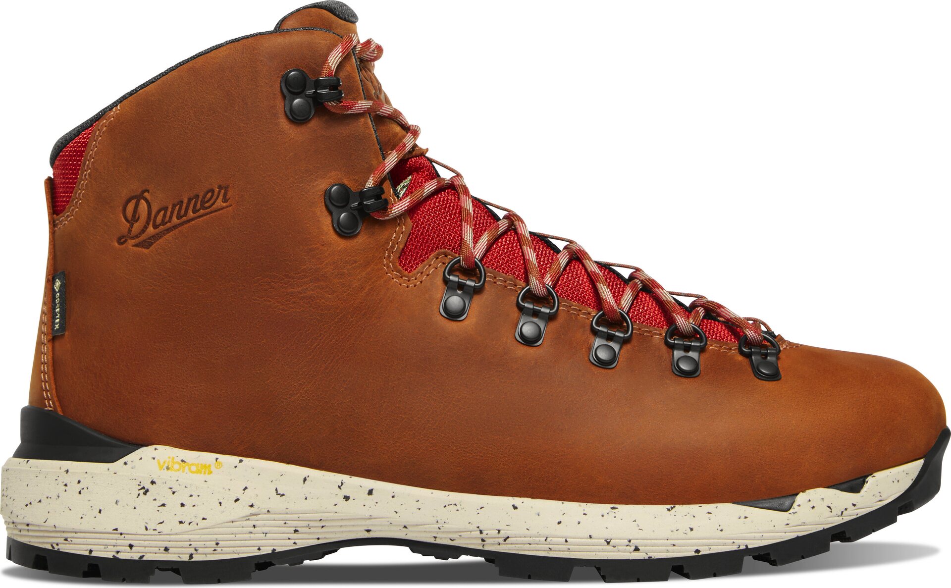 Danner Mountain 600 EVO GTX Mens Mocha Brown / Rhodo Red