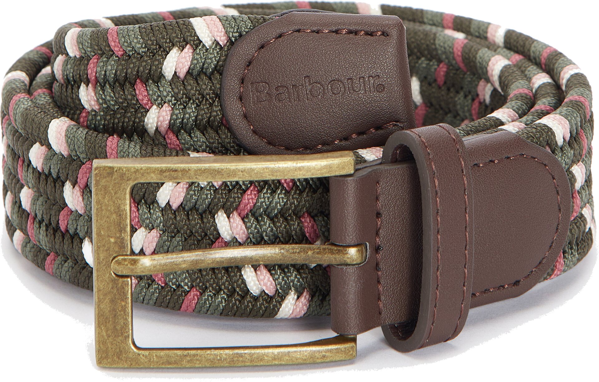 Barbour Kildare Stretch Webbing Belt Glenmore Olive