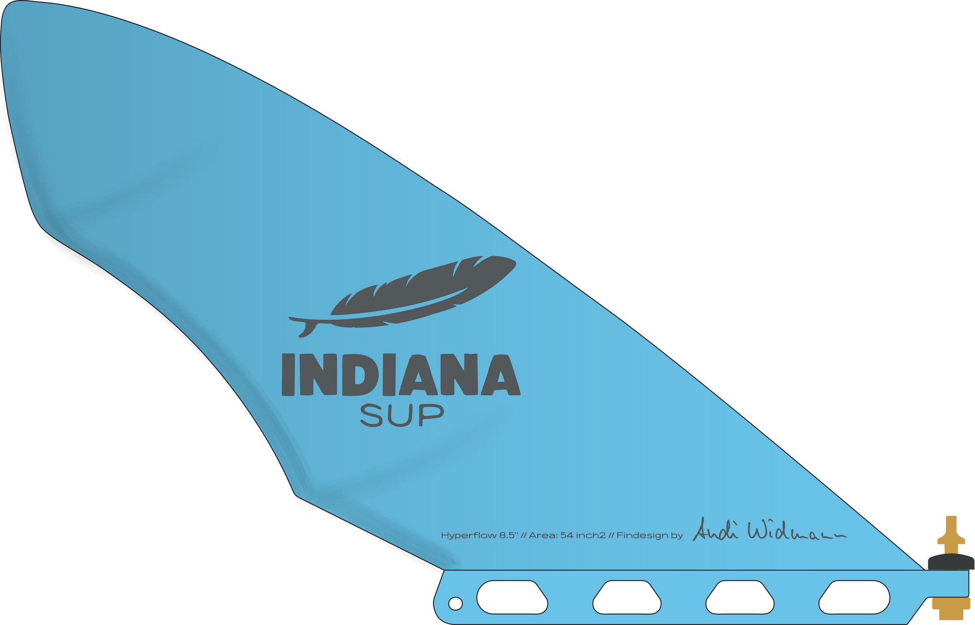 Indiana 8.5'' Hyperflow Fin Blue