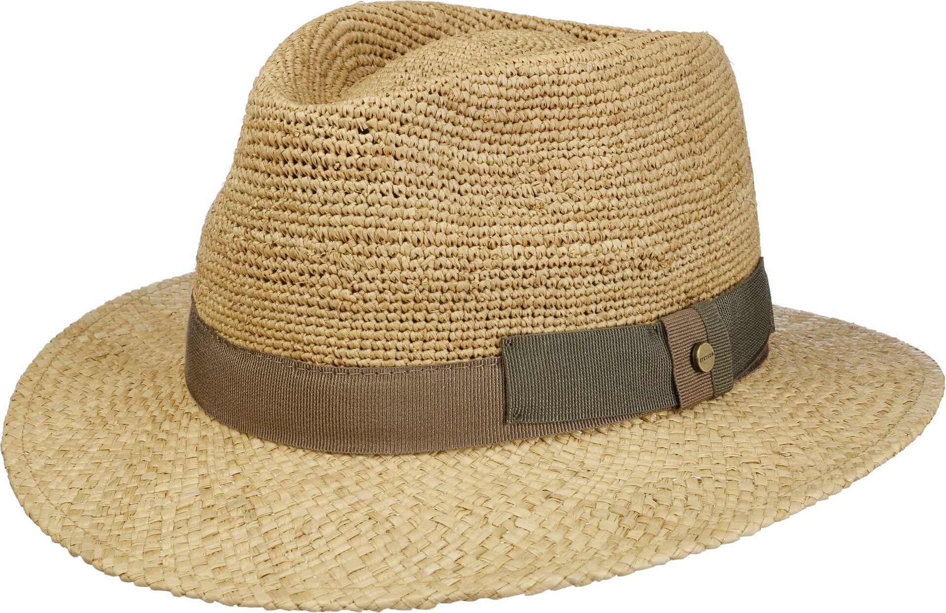 Stetson Traveller Raffia Chochet Rollable Toasted