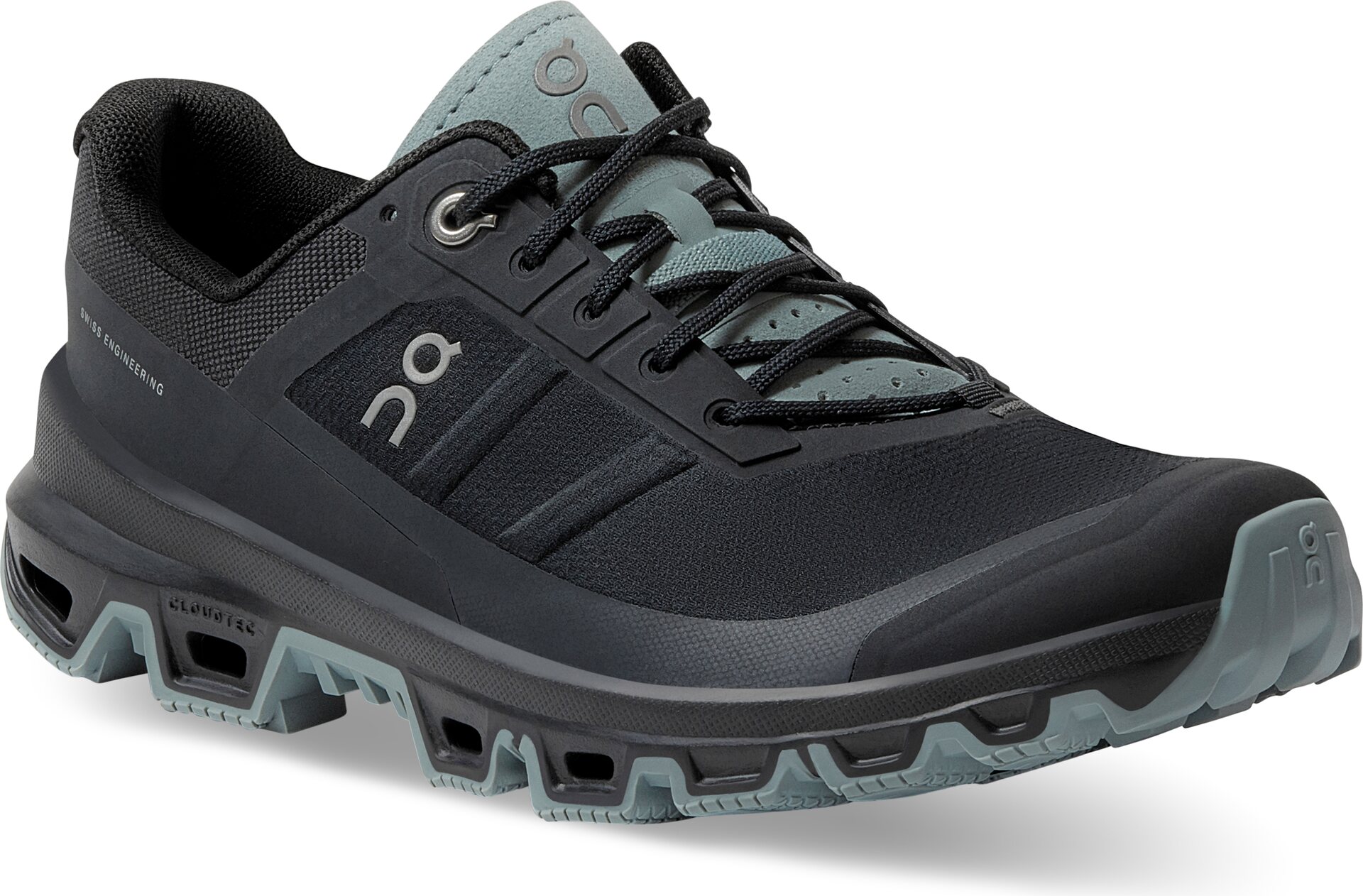 On Cloudventure Womens Black / Cobble