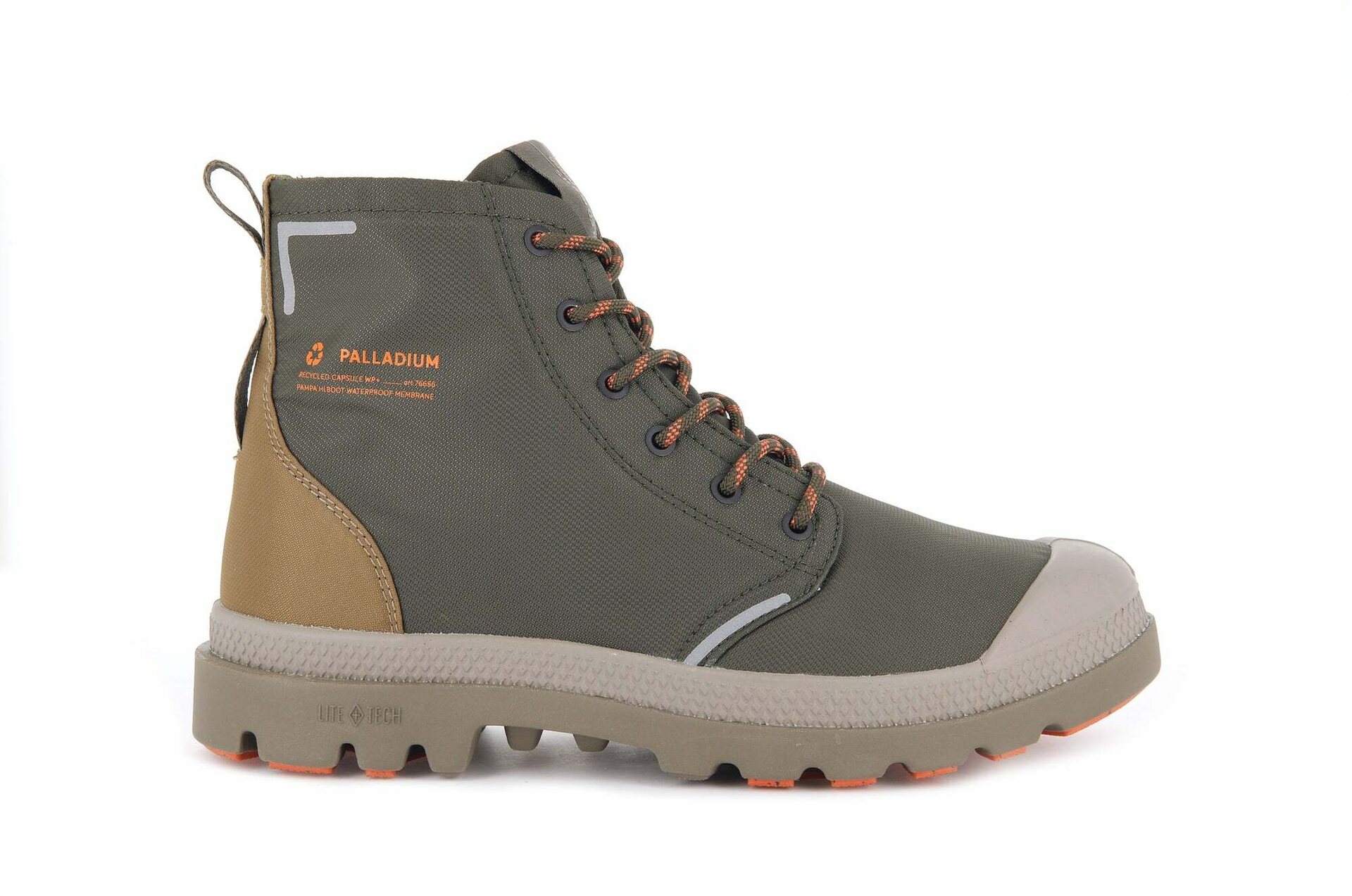 Palladium Pampa Lite+RCYCL WP+ Mens Olive Night/Butternut