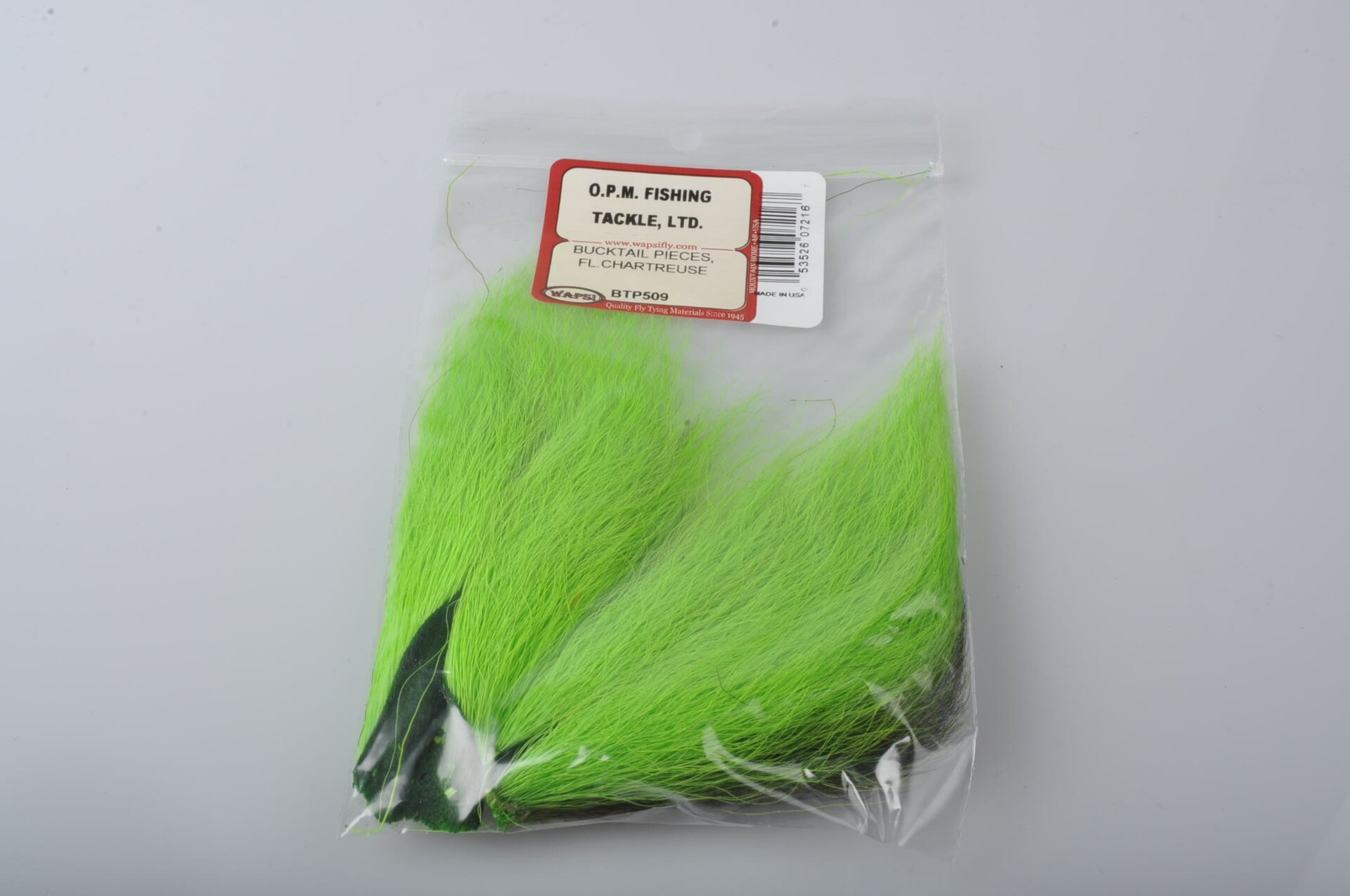 Wapsi Bucktail pieces FL. Chartreuse