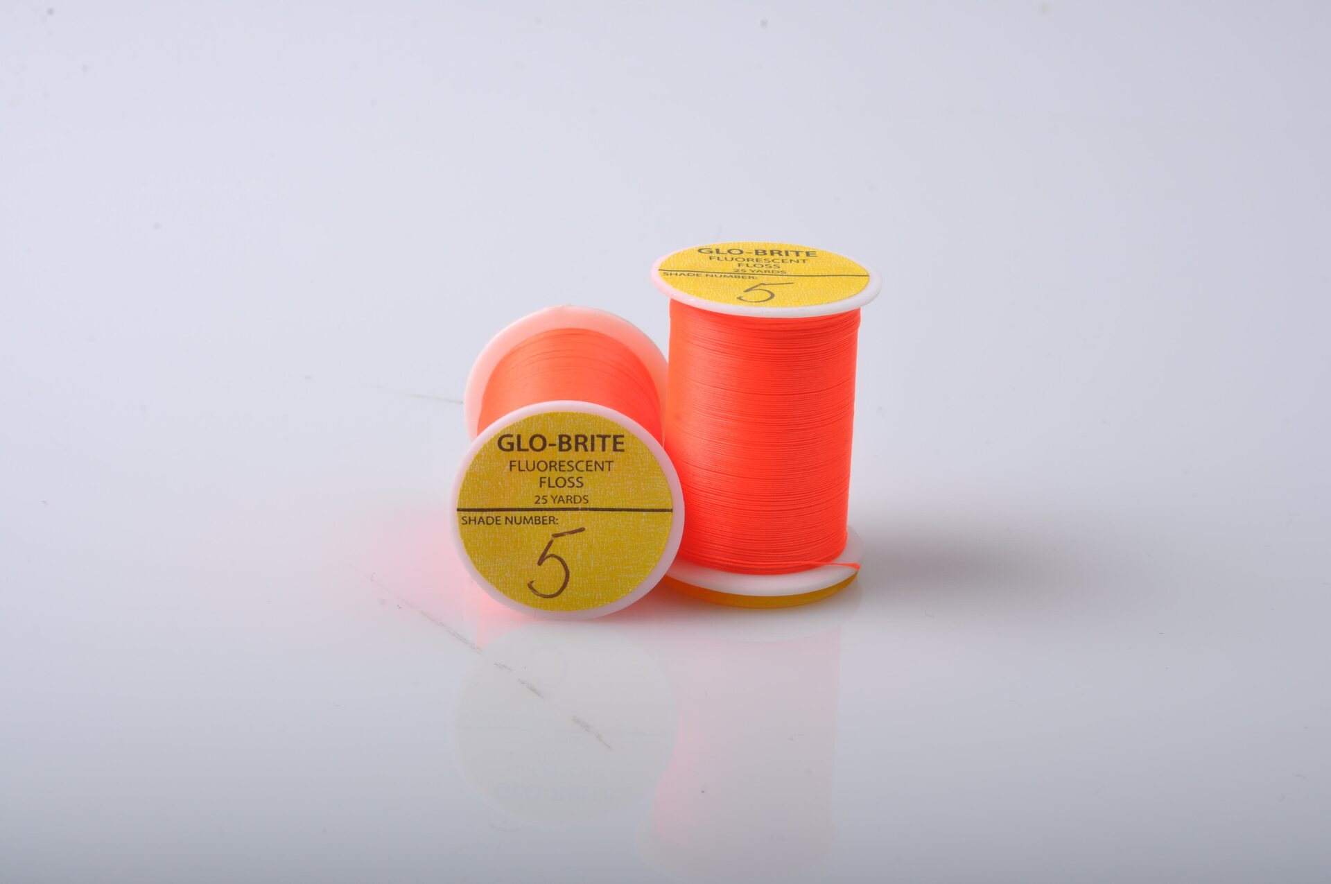Veniard Glo-Brite Fluorescent Floss 25 Yards No. 05 Fire Orange