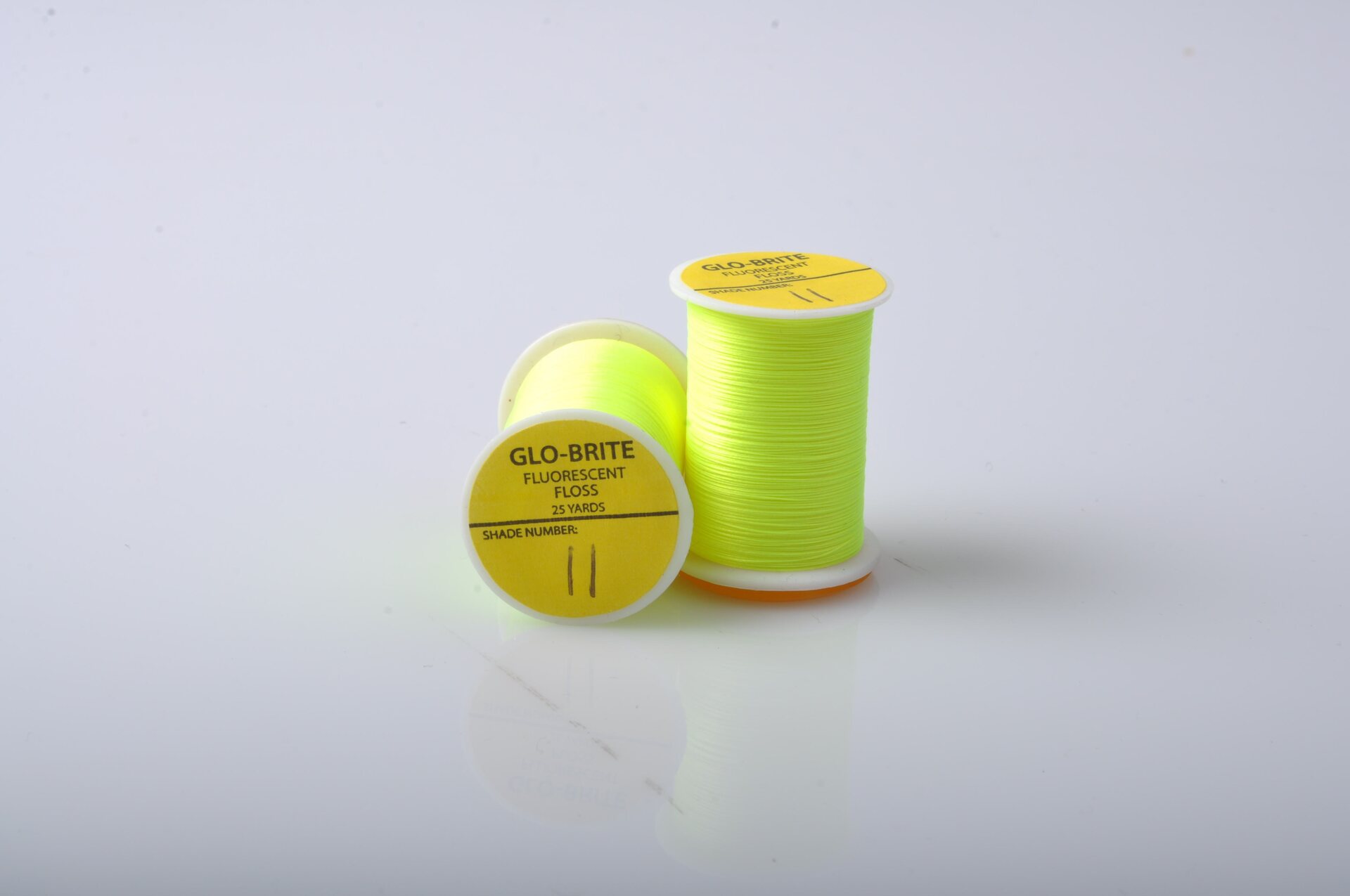 Veniard Glo-Brite Fluorescent Floss 25 Yards No.11 Phosphor Yellow