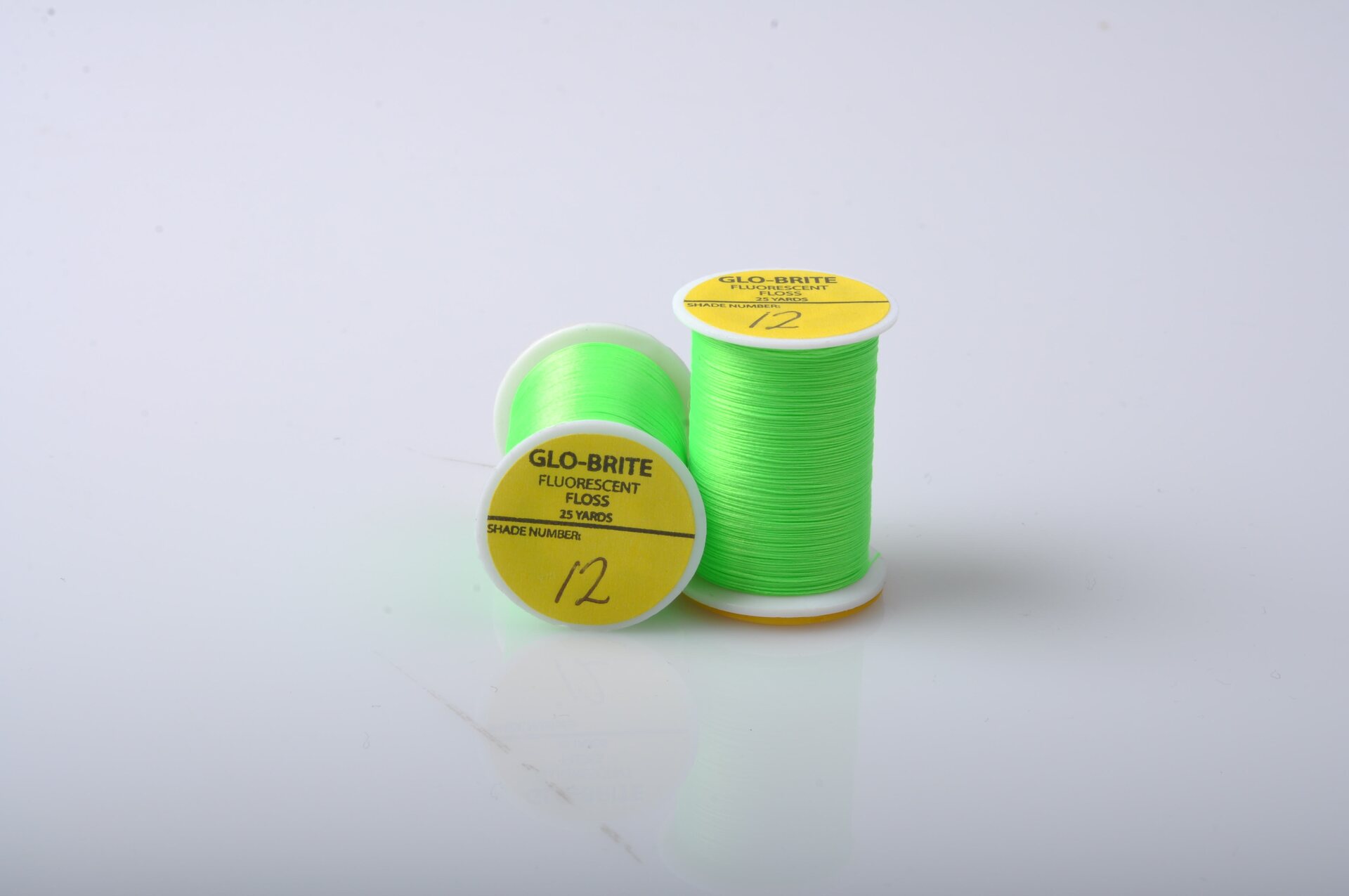 Veniard Glo-Brite Fluorescent Floss 25 Yards No.12 Lime Green