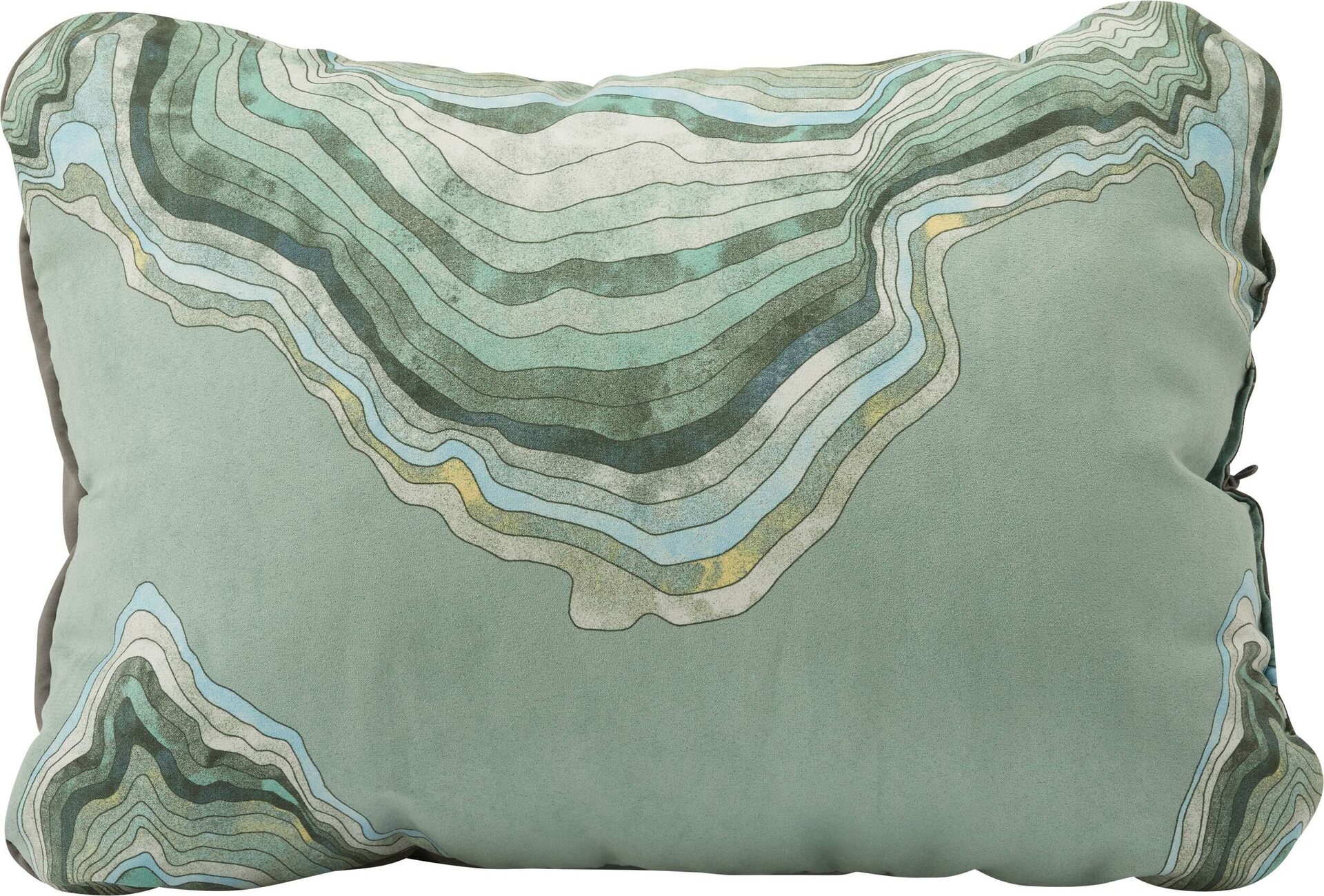 Therm-a-Rest Compressible Pillow Cinch Topo Wave Green