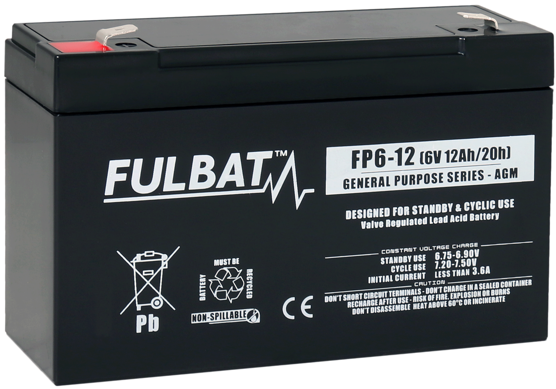 Burrel Fulbat AGM Battery 6V 12Ah