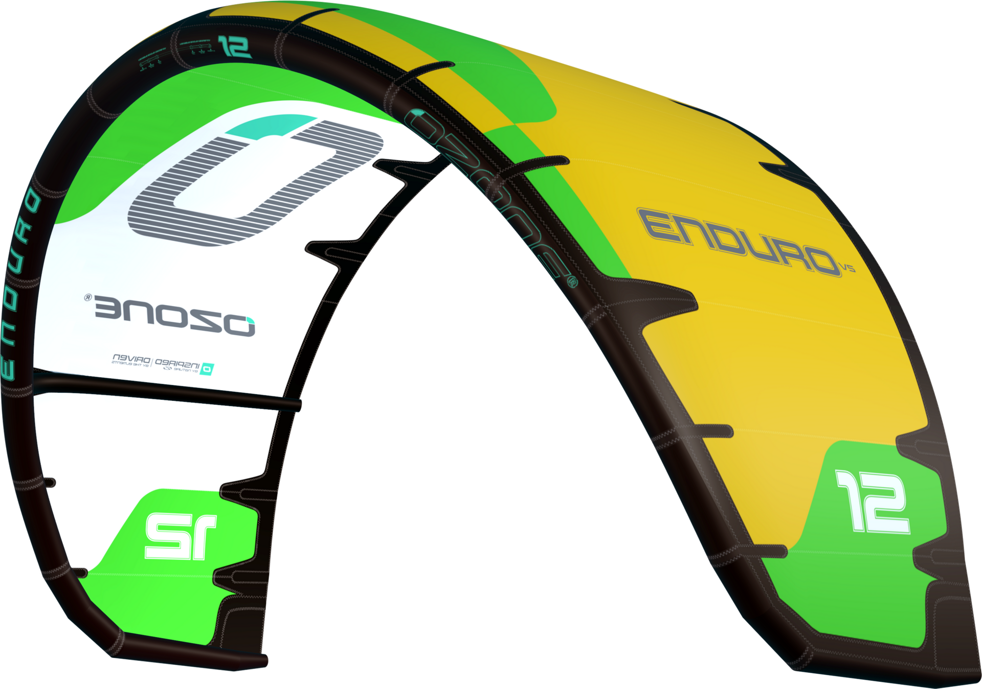 Ozone Enduro V5 Kite Only 10m² Yellow/Bright Green/White
