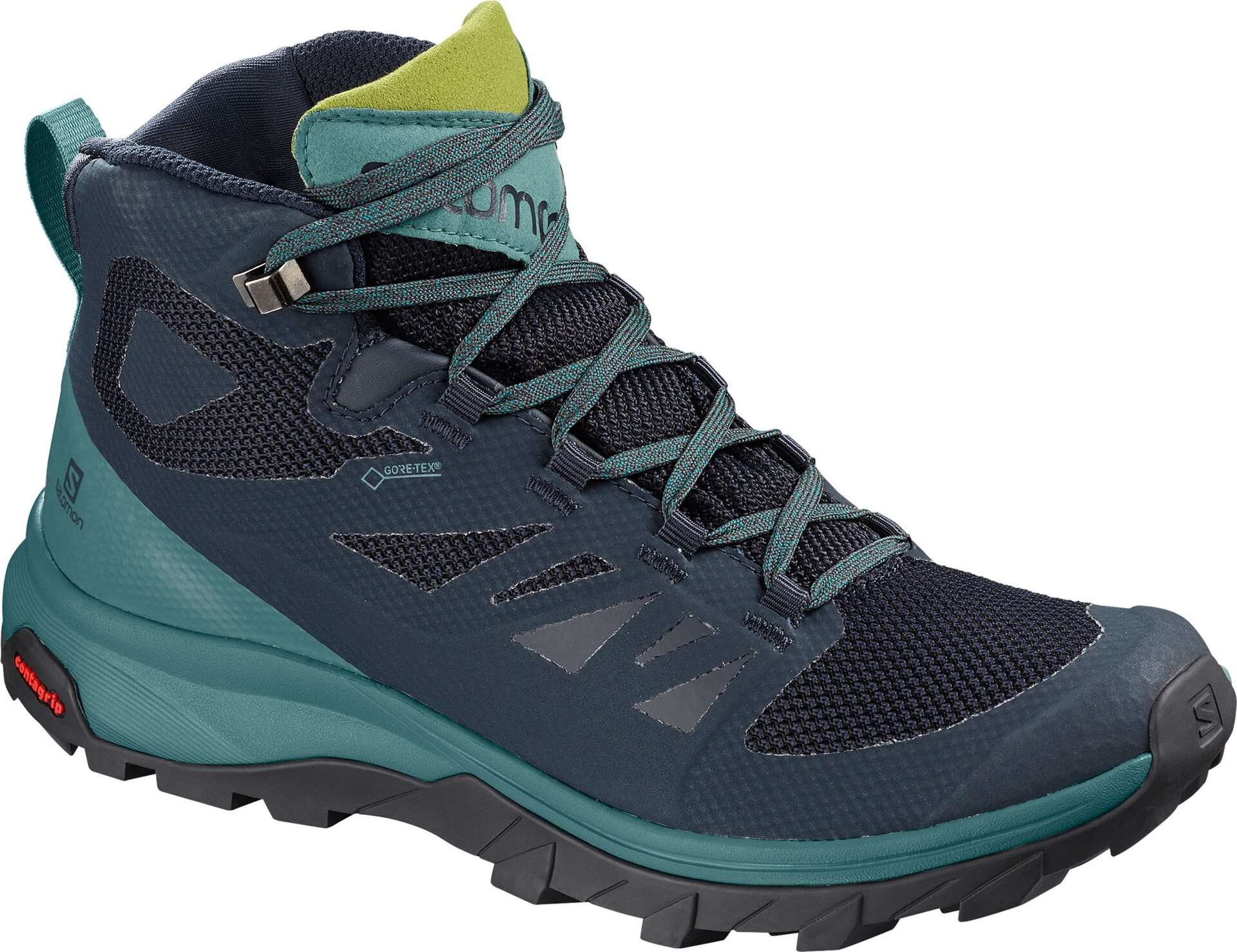 Salomon OUTline Mid GTX Womens Navy Blaze/Hydro