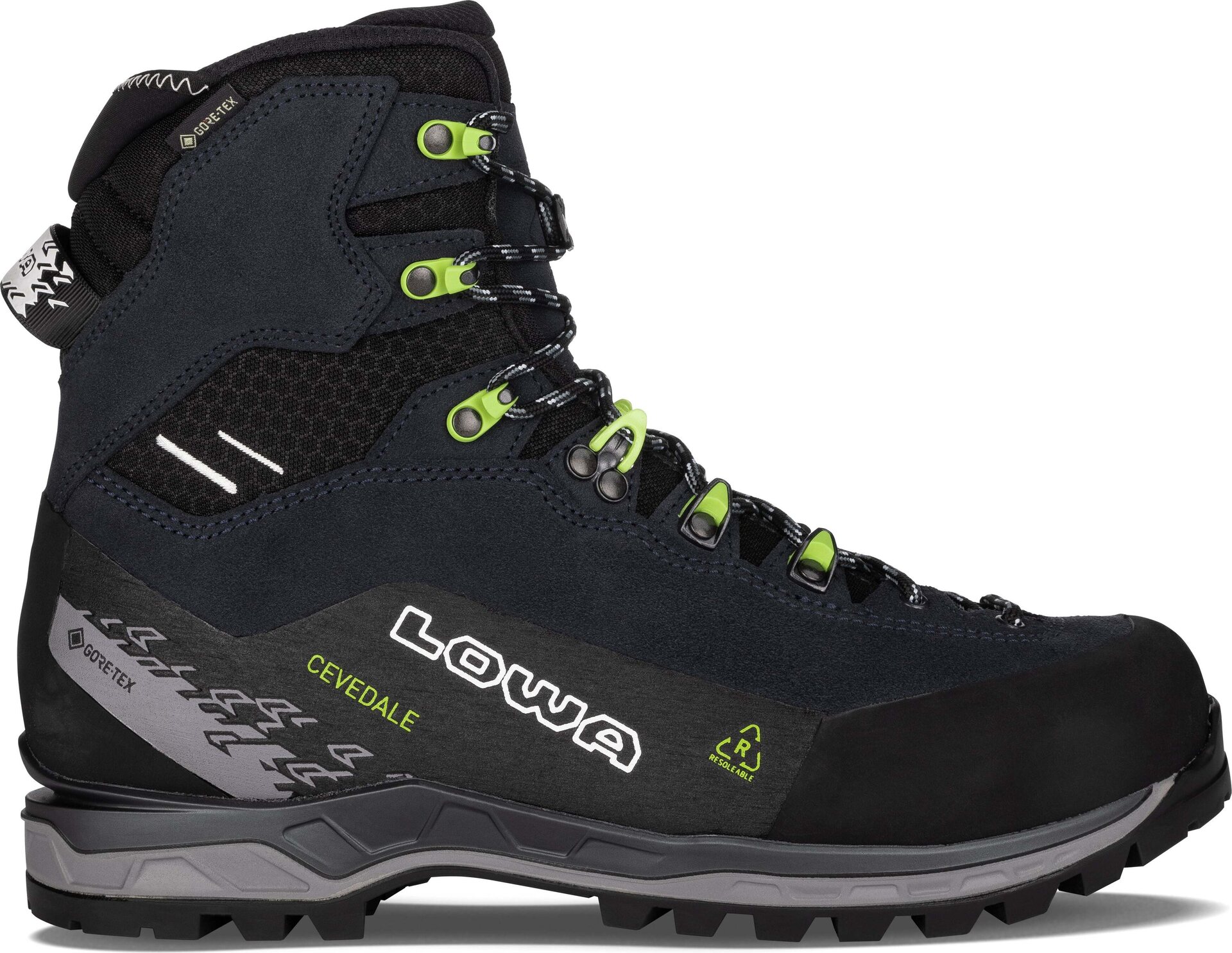 Lowa Cevedale Pro GTX Mid Mens Navy/Lime