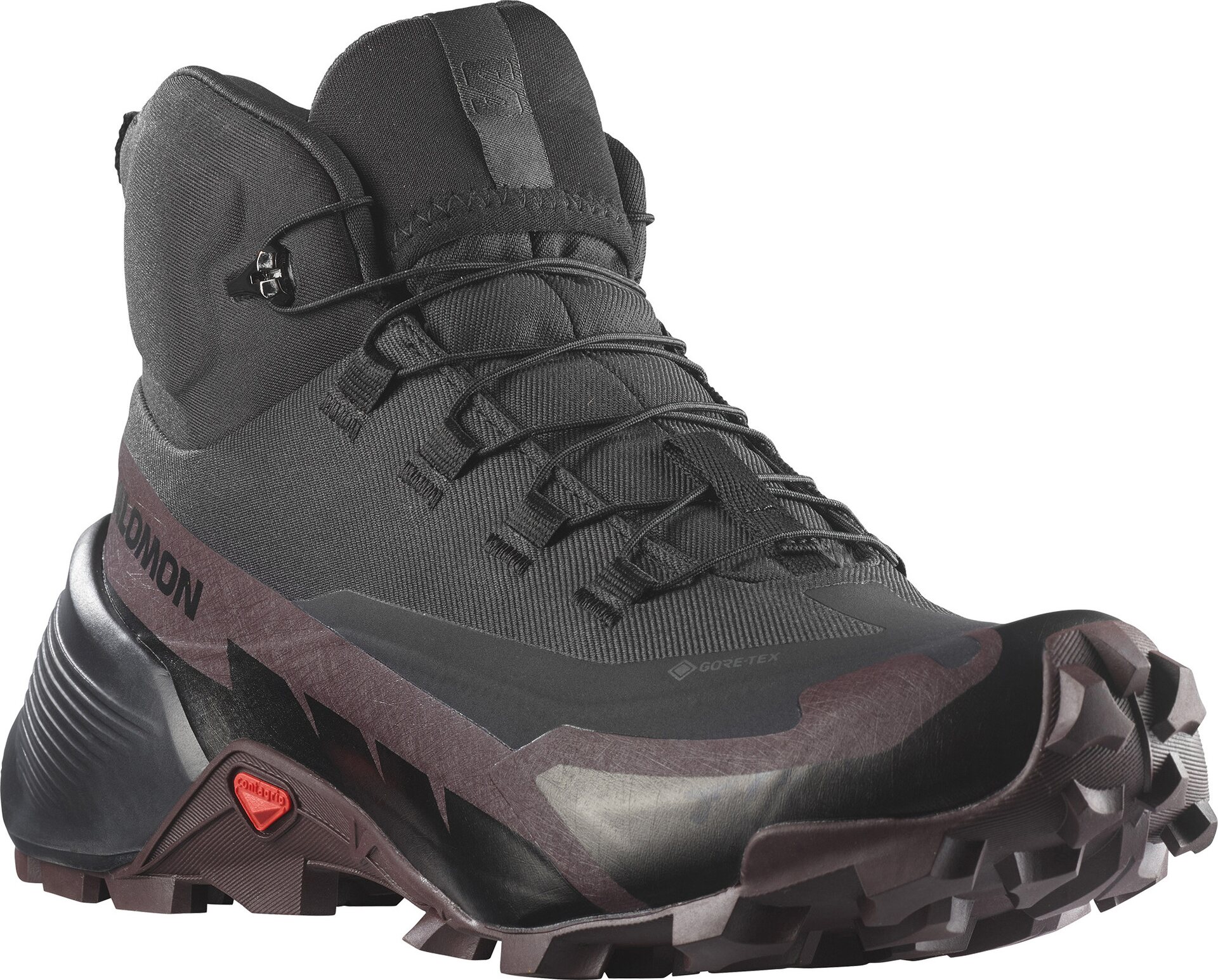 Salomon Cross Hike Mid GTX 2 Womens Black/Chocolate Plum/Black