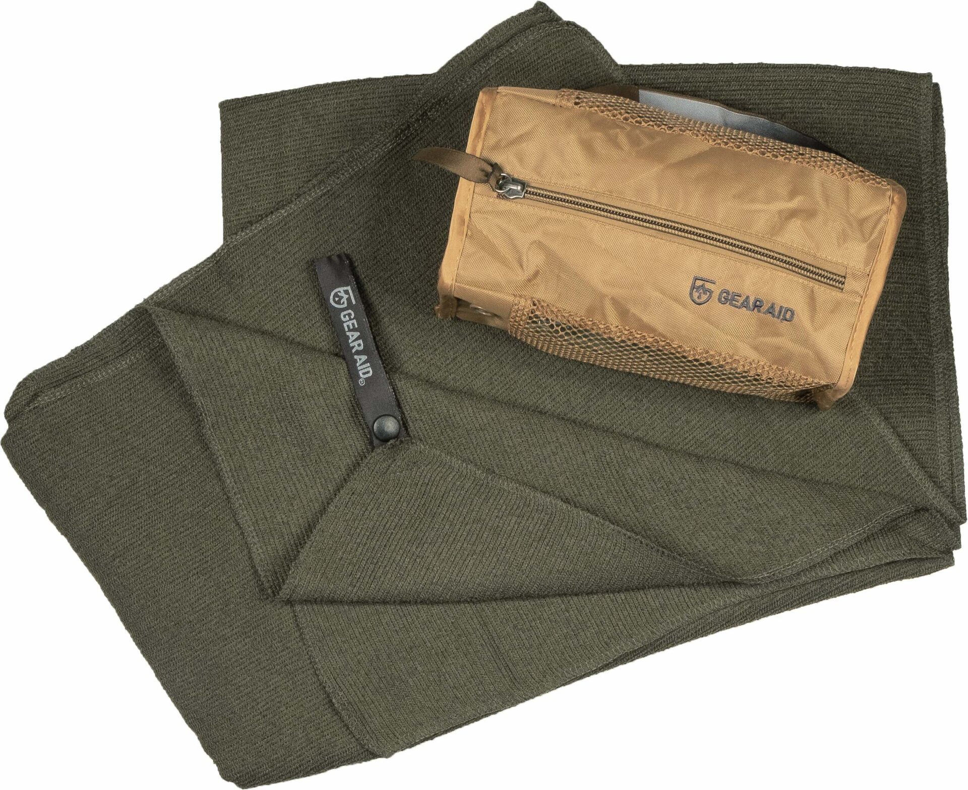 GearAid Ultra Compact Micro-Terry Towel OD Green