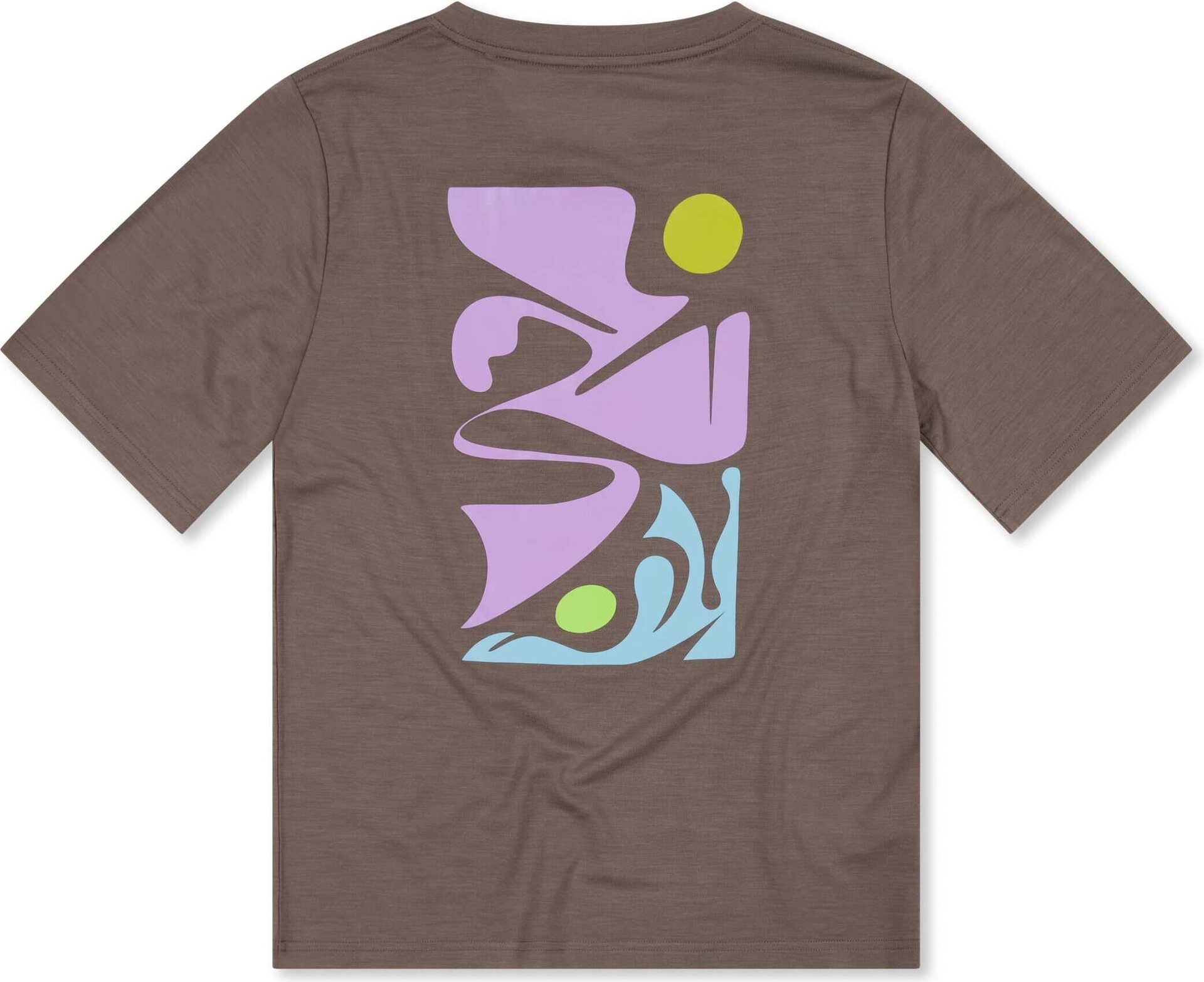 Mons Royale Icon Merino T-Shirt Womens Walnut X Kim Van Vuuren