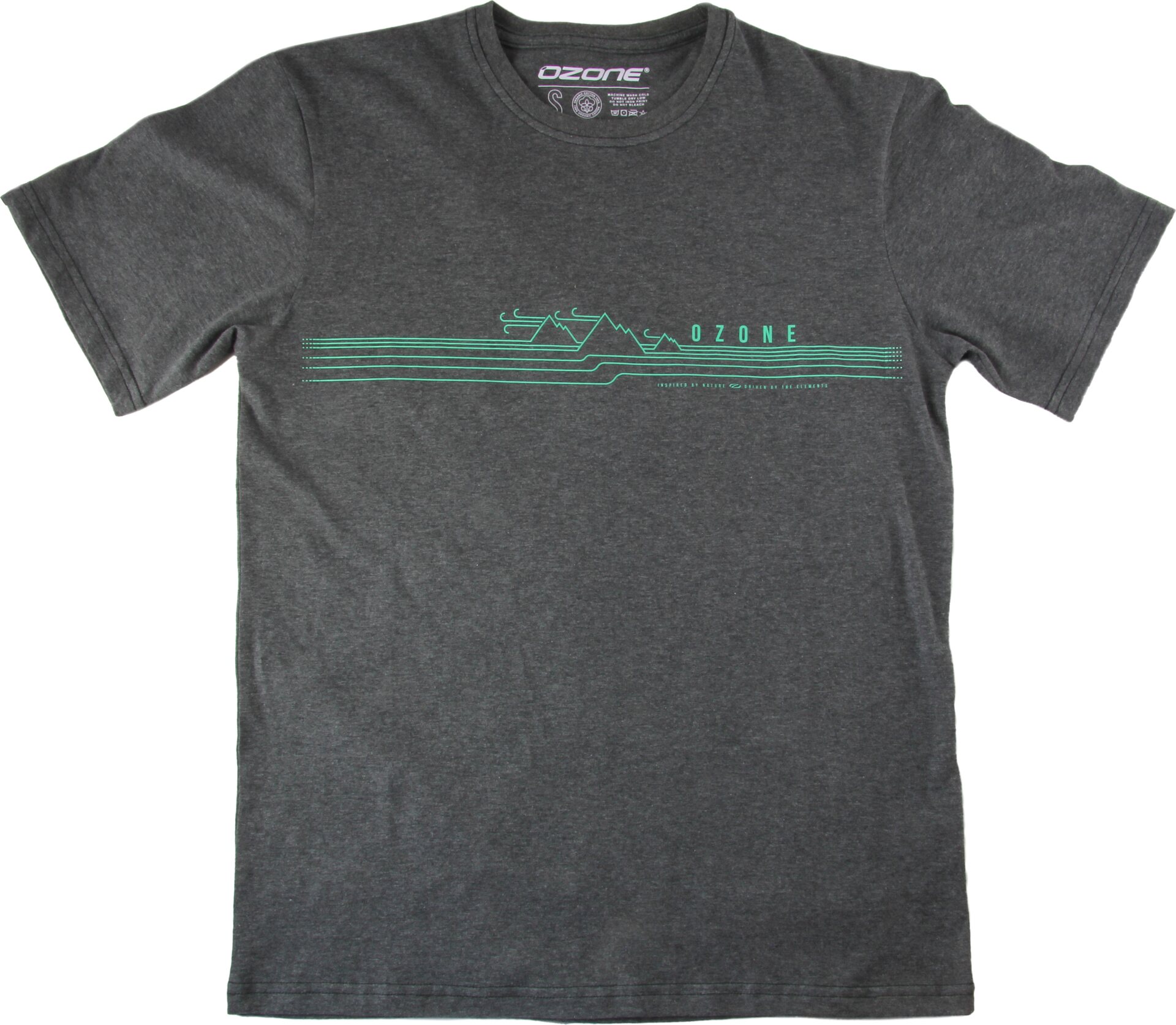Ozone Wind Mountain Wave Tee Charcoal Grey