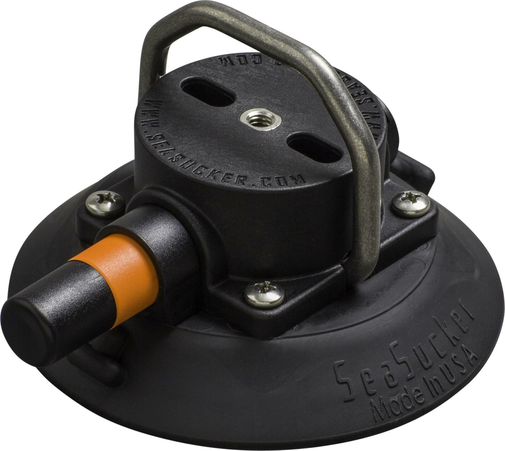 SeaSucker 4.5" SeaSucker w/ Stainless Steel D-Ring Black