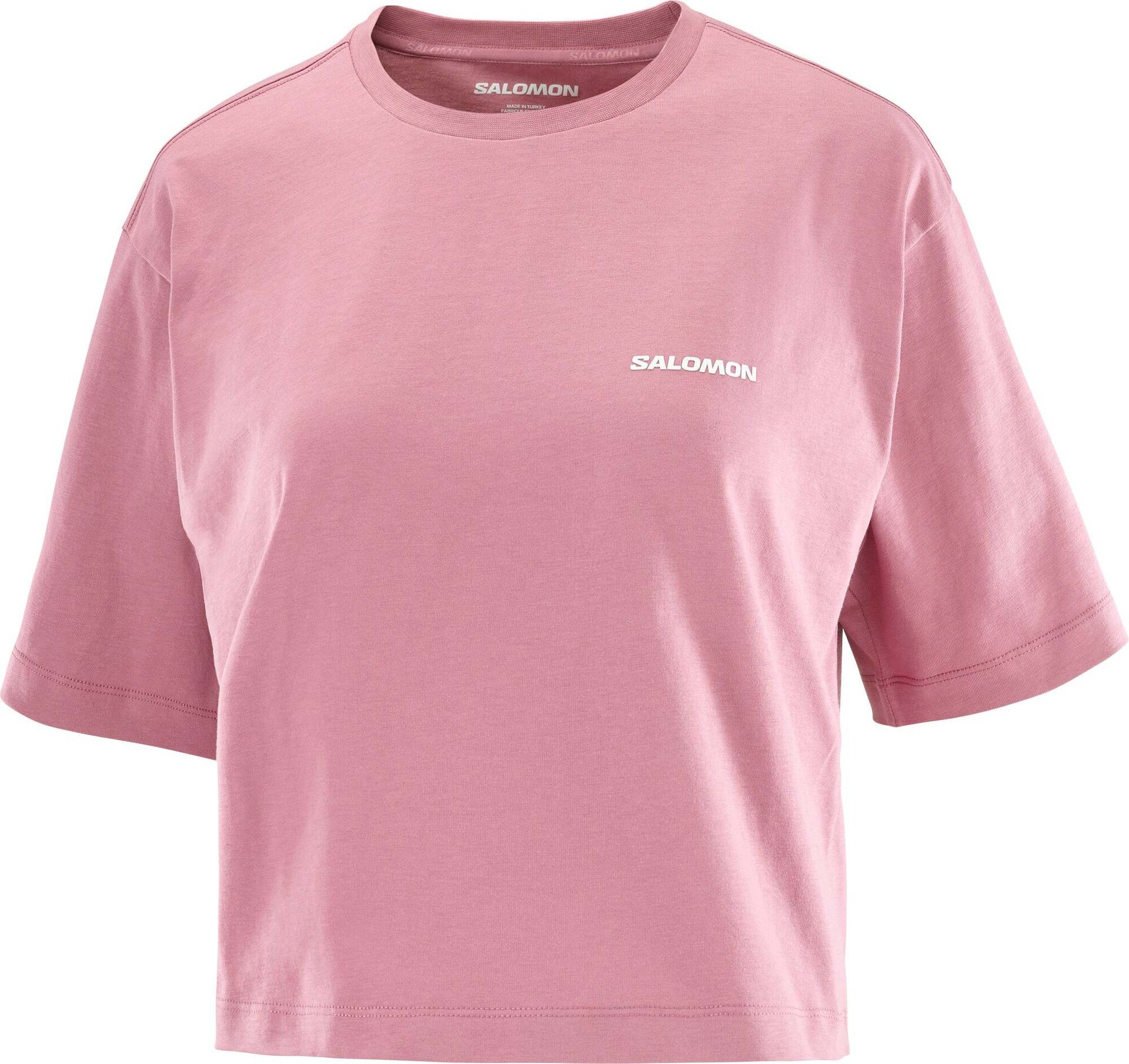 Salomon Logo Short Tee Womens Dusky Orchid