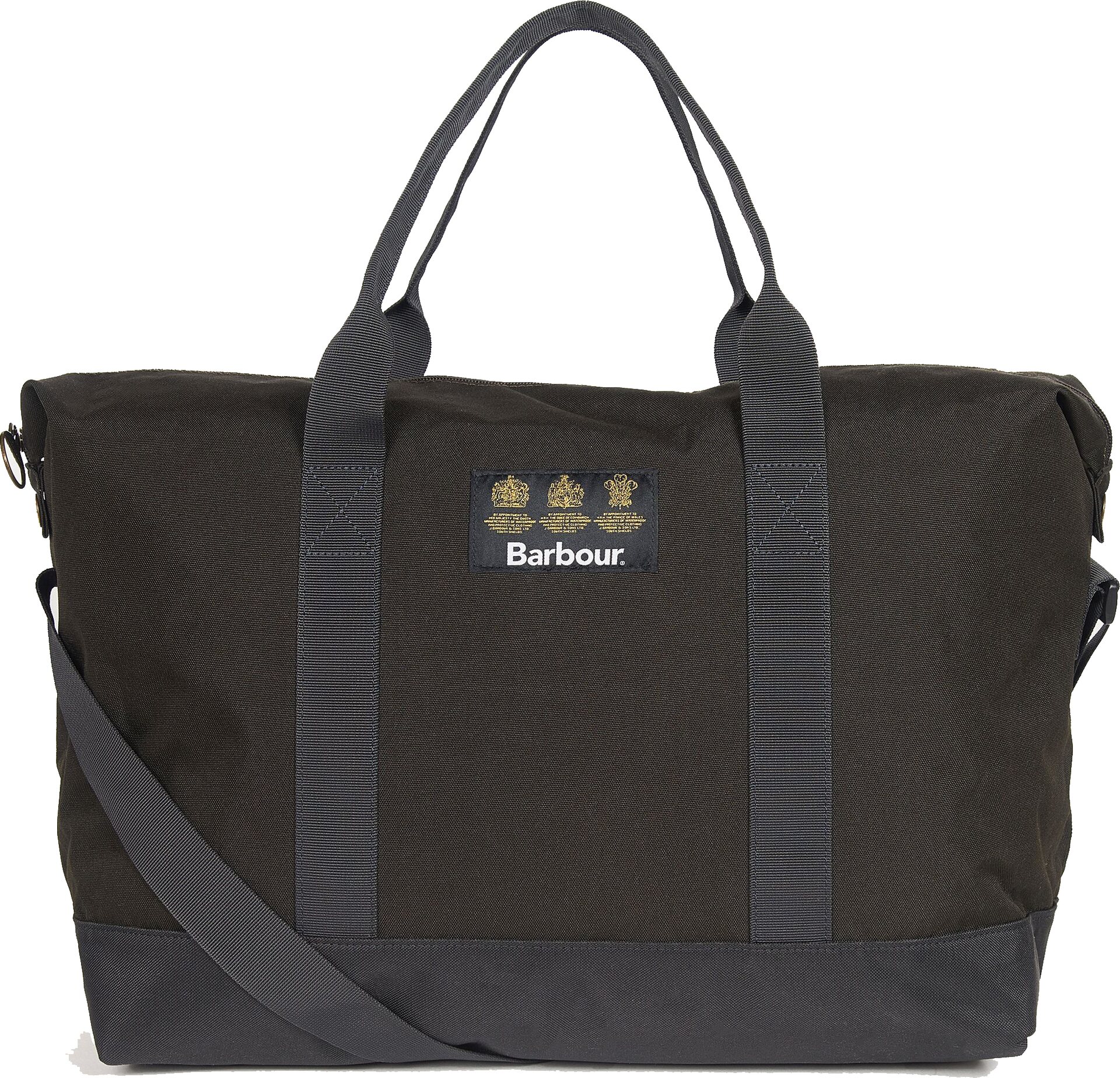 Barbour Highfield Canvas Holdall Navy/Olive