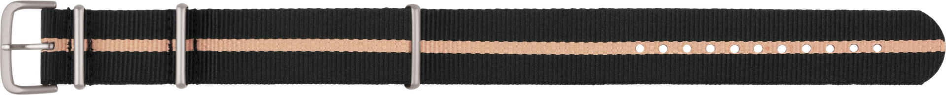 Traser Nato strap 22mm Black - Sand 105742