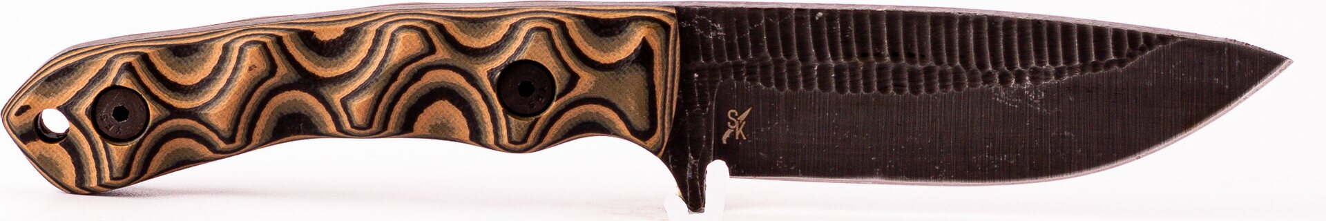 Stroup Knives GP2 - G10, Acid Etched Camo