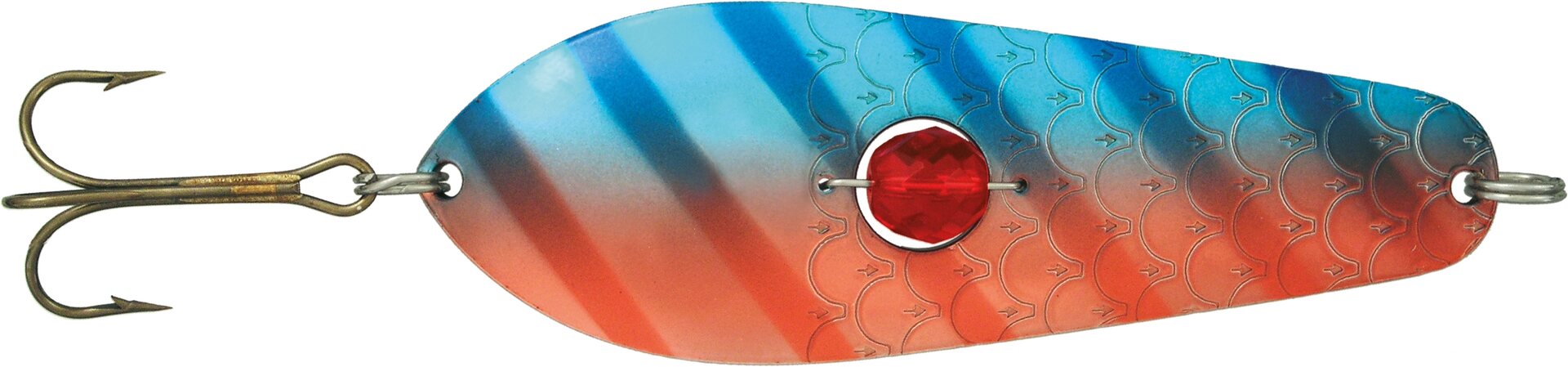 Kuusamon Uistin Räsänen 90mm/28g Helmi R/BLU/R-S