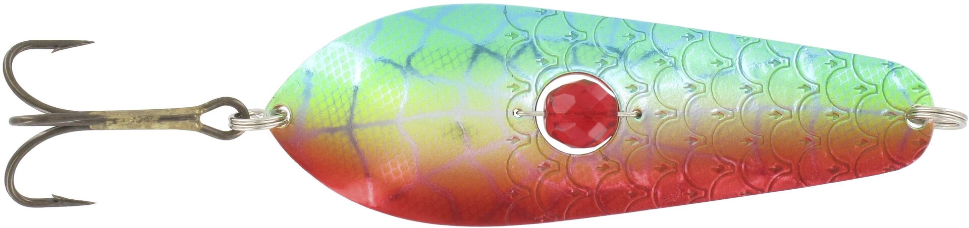 Kuusamon Uistin Räsänen 90mm/28g Helmi GR/FYe/R-S, UV