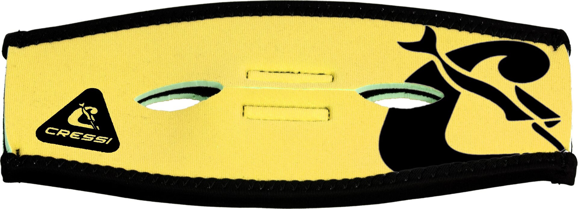Cressi Pony Tail Neo Mask Strap Cover Yellow / Black