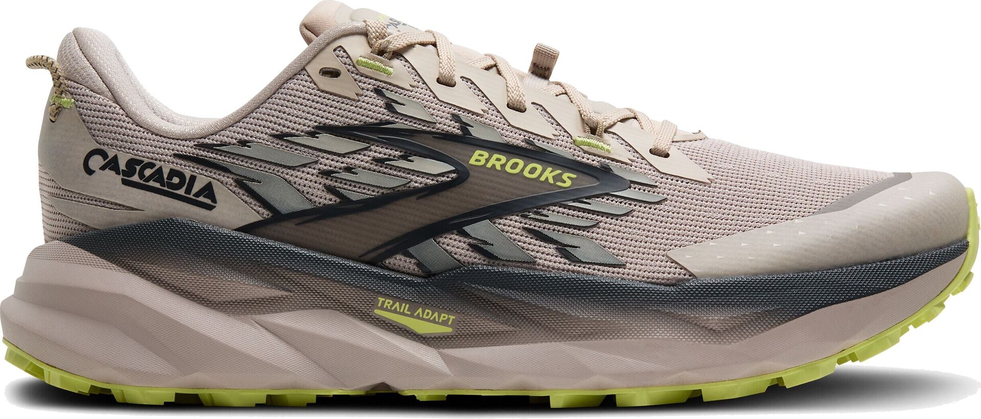 Brooks Cascadia 19 Mens Chateau / Ebony / Sunny Lime