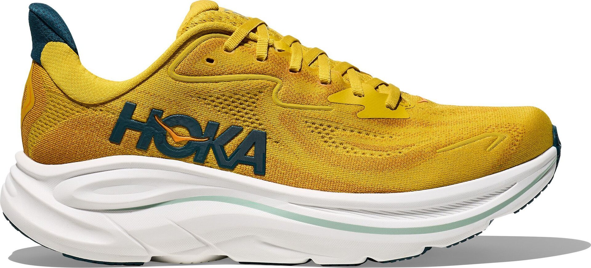 Hoka Clifton 10 Mens Yellow Gold / Tidal Wave
