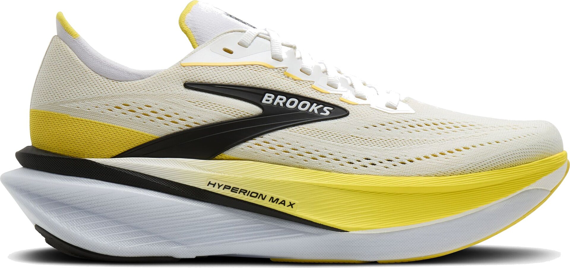 Brooks Hyperion Max 4 Mens White/Cyber Yellow/Black