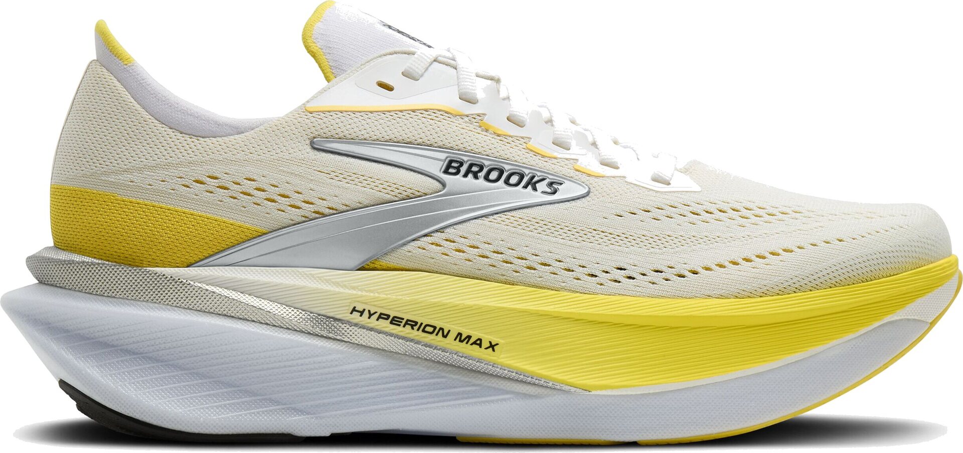 Brooks Hyperion Max 4 Womens White/Cyber Yellow/Black