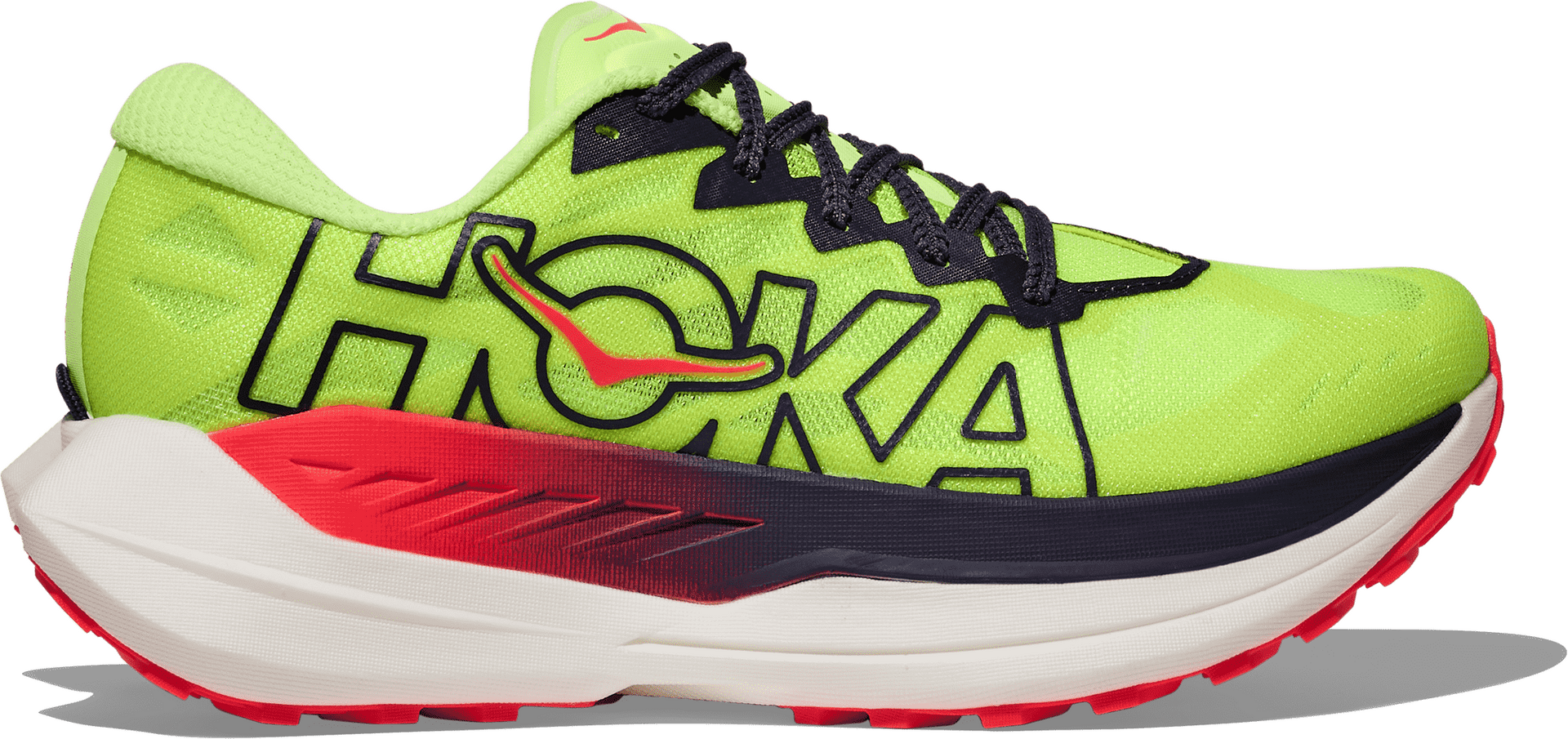 Hoka Rocket X Trail Mens Neon Yuzu / Neon Flame