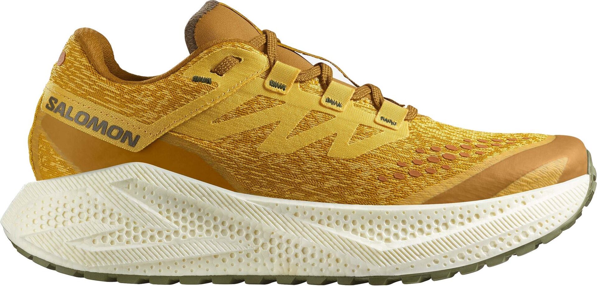 Salomon Aero Glide 3 Gravel Mens Spicy Mustard / Vanilla Ice / Deep Lichen Green