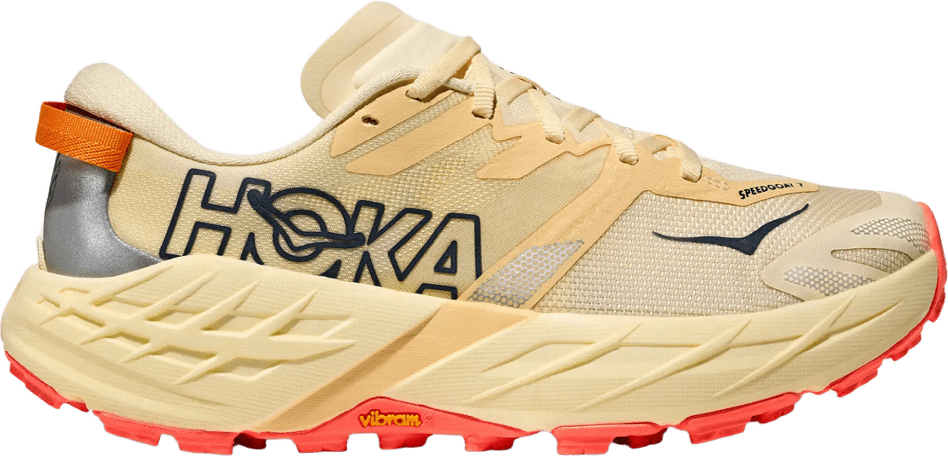 Hoka Speedgoat 7 Womens Vintage Yellow / Neon Flame