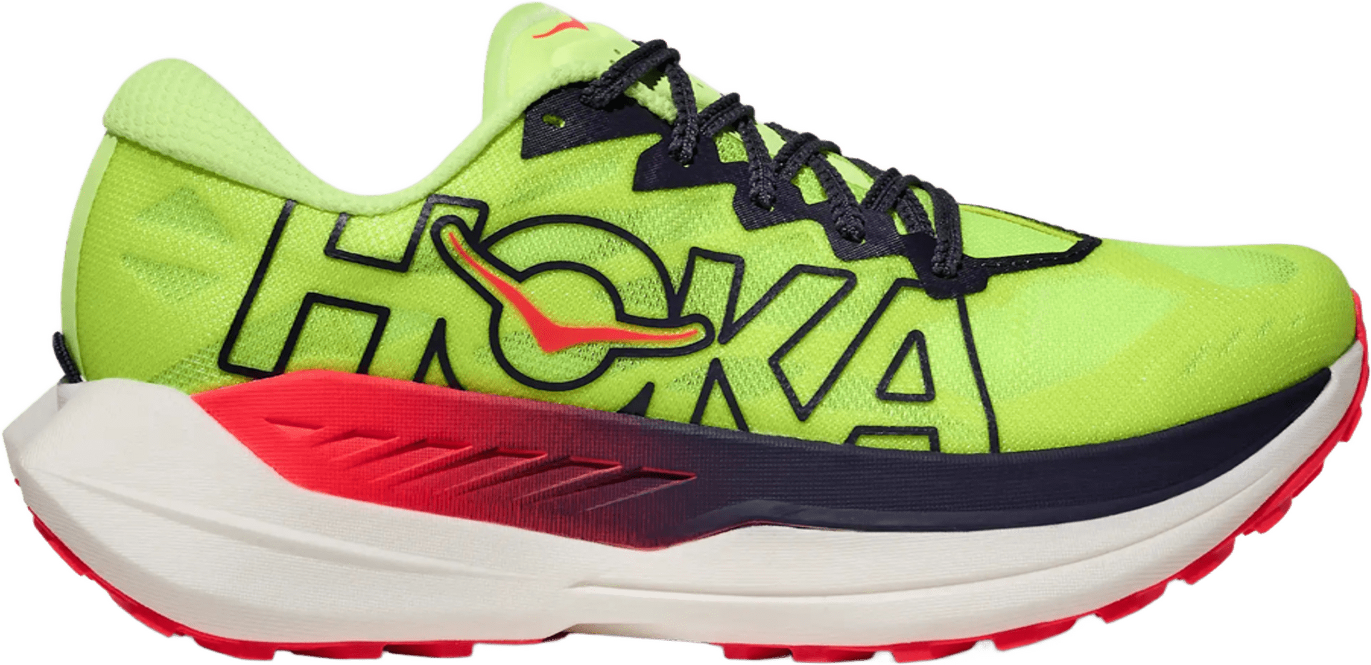 Hoka Rocket X Trail Womens Neon Yuzu / Neon Flame