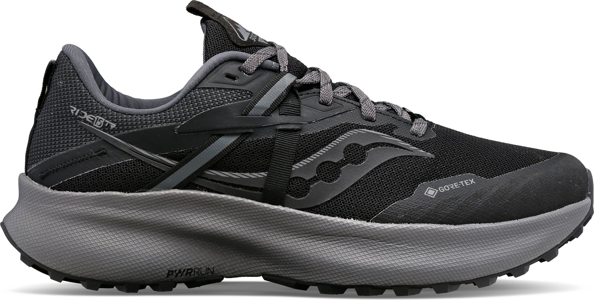 Saucony Ride 15 TR GTX Womens Black/Charcoal