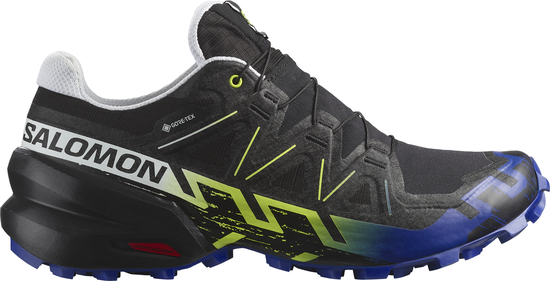 Salomon Speedcross 6 GTX Mens Black / Surf The Web / Safety Yellow