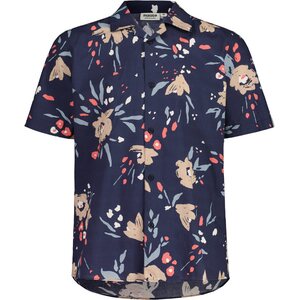 Maloja MutterkarM. Organic Hemp Shirt Mens, Night Sky Brushflower, M