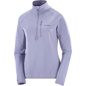 Salomon Essential Lightwarm Half-Zip Womens, Blue Granite, S