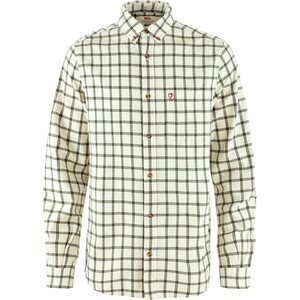 Fjällräven Övik Flannel Shirt Mens, Chalk White / Laurel Green (133-625), M