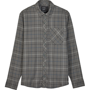 Fox Racing Survivalist Stretch Flannel Mens, Dark Stone, M