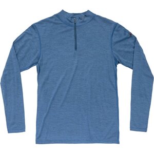 Devold Breeze Merino 150 Zip Neck Mens, Blue Melange, S