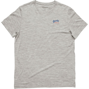 Devold Classic Script Tee Mens, Grey Melange, S