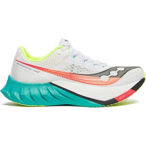 Saucony Endorphin Pro 4 Mens, White / Mutant, EUR 46.5 (US 12)