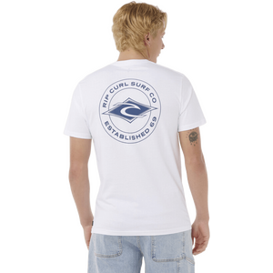 Rip Curl Staple Tee Mens, White, S