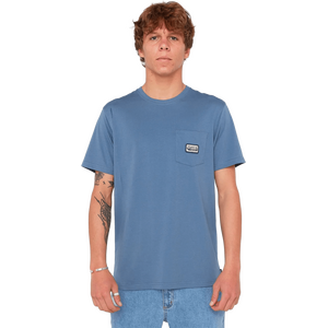 Rip Curl Sportline Badge Short Sleeve Tee Mens, Bluefin, XXL