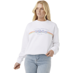 Rip Curl Keepsakes Relaxed Crew Womens, White, L